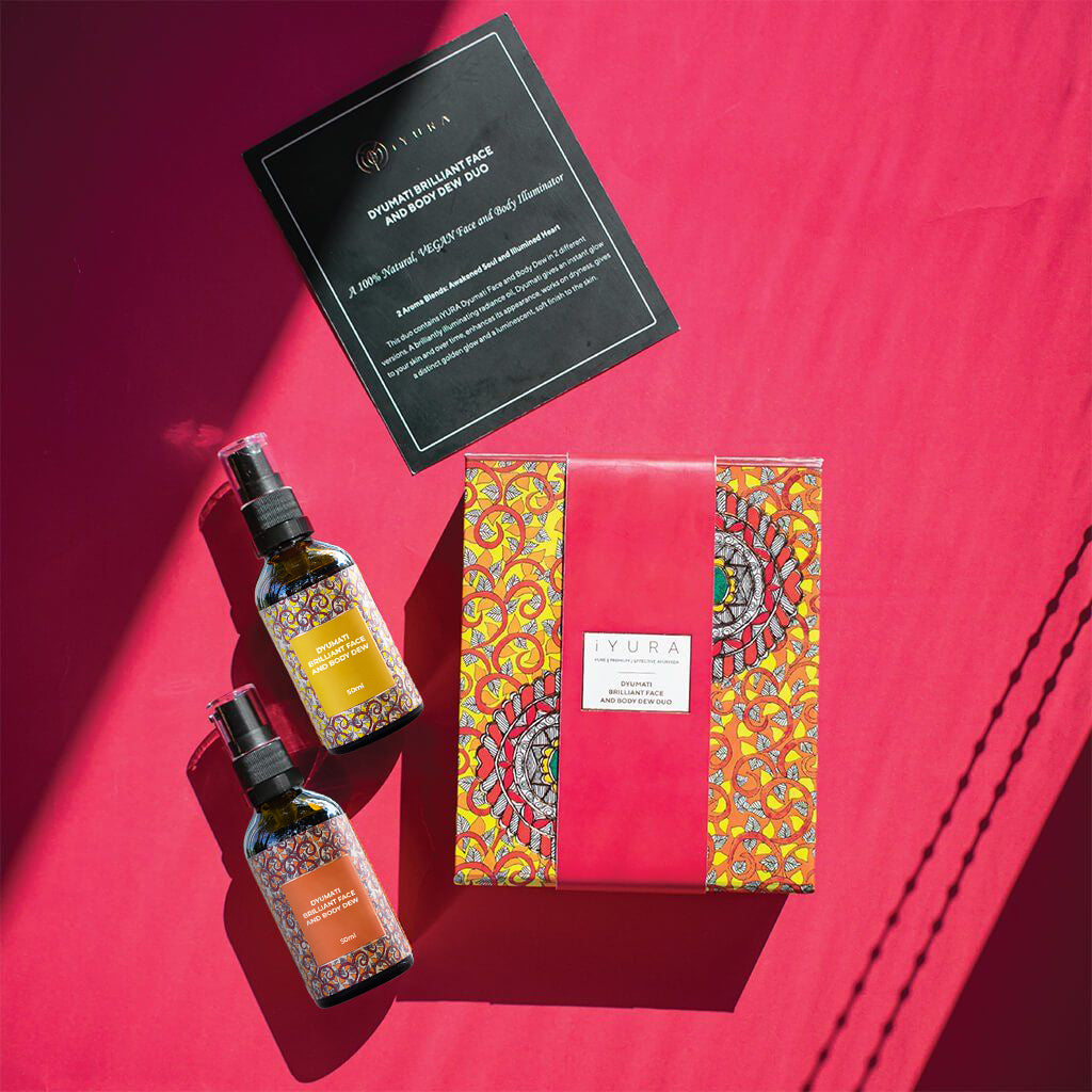 Dyumati Brilliant Face and Body Dew Duo- The Awakened Soul Blend & The Illuminated Heart Blend