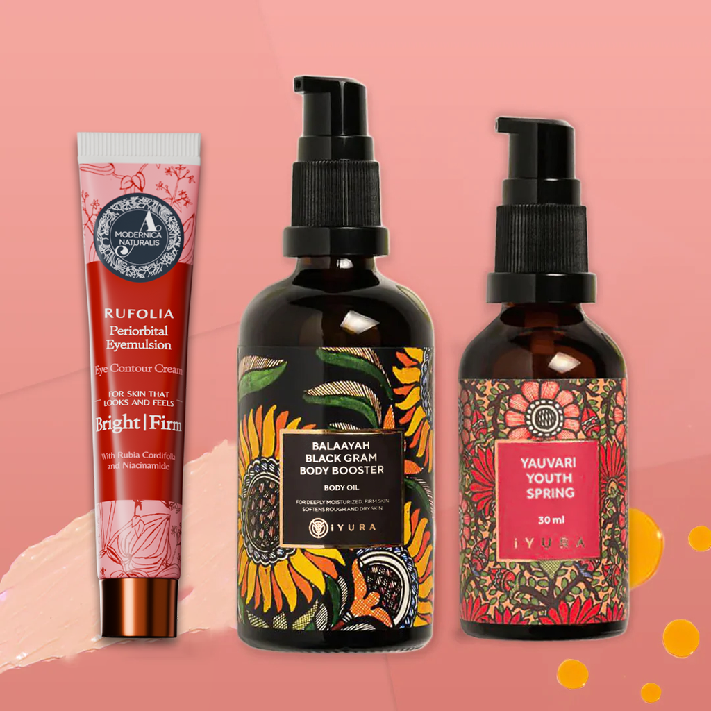 Bestseller Bundle per Viso e Corpou più venduta in un unico kit. Nutre, illumina, idrata e fa molto di più