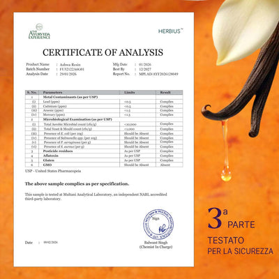 HERBIUS® ASHWA RESIN: Una Potente Miscela di Puro Shilajit Himalayano e l'Ashwagandha Più Studiata Clinicamente al Mondo (KSM-66®) (Confezione da 3)