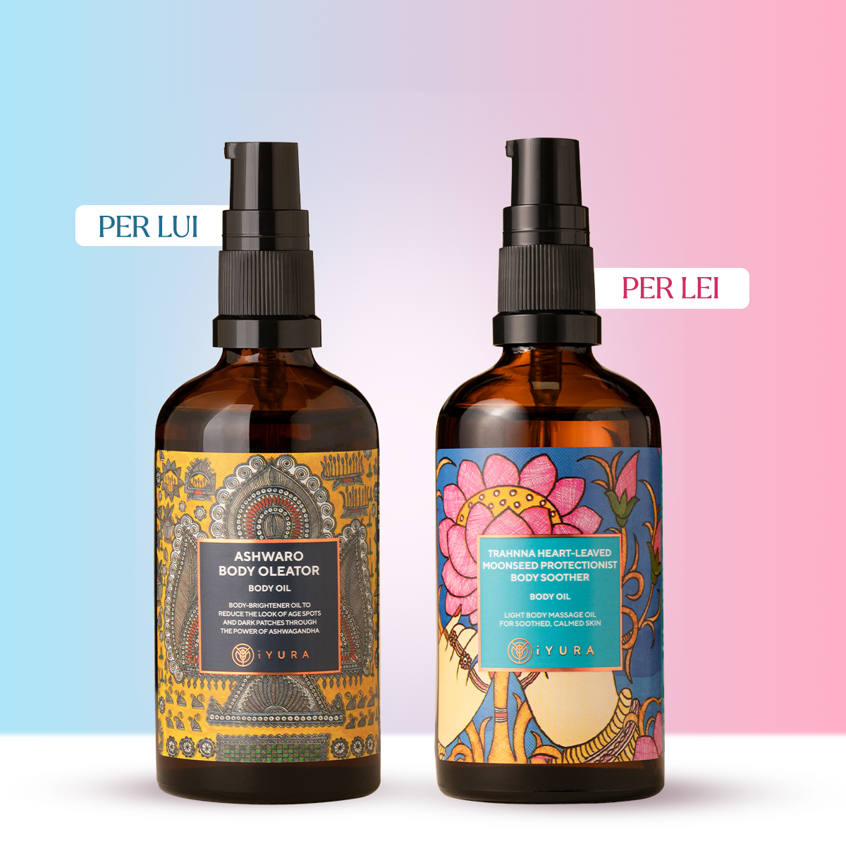 Duo per la cura del corpo di lui e di lei per