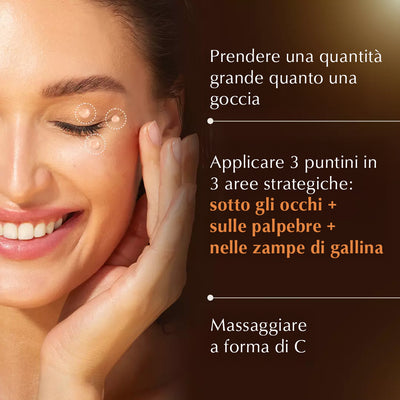 Rufolia Pro Emulsione Oculare Peri-orbitale- una crema illuminante paer il contorno occhi con Manjishtha, Aloe Vera, Niacinamide e Hyaluronic acid