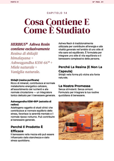 L'eBook "The Spark Ritual": Una guida di 30 giorni per vitalità, energia e fiducia Ashwa Resin