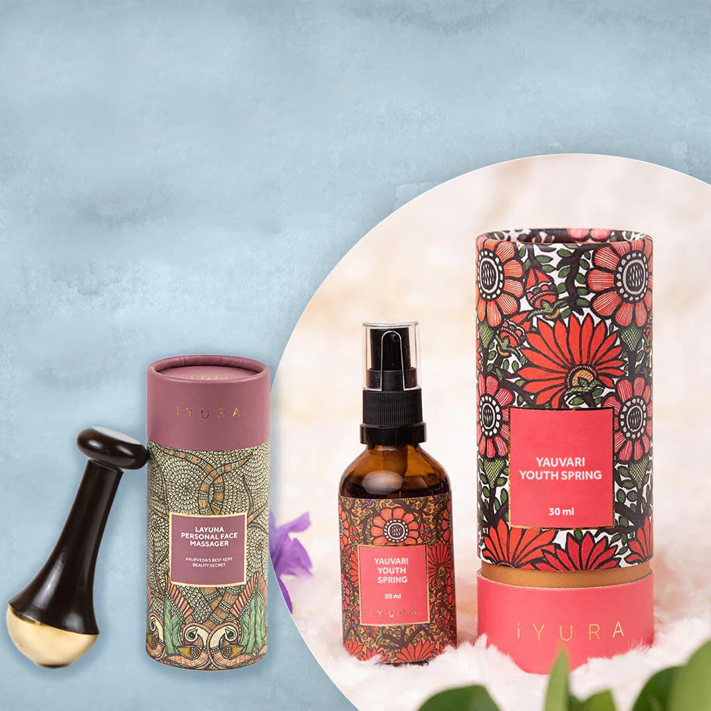 Yauvari Primavera di Giovinezza e Massaggiatore Layuna per il Viso (Piccolo)