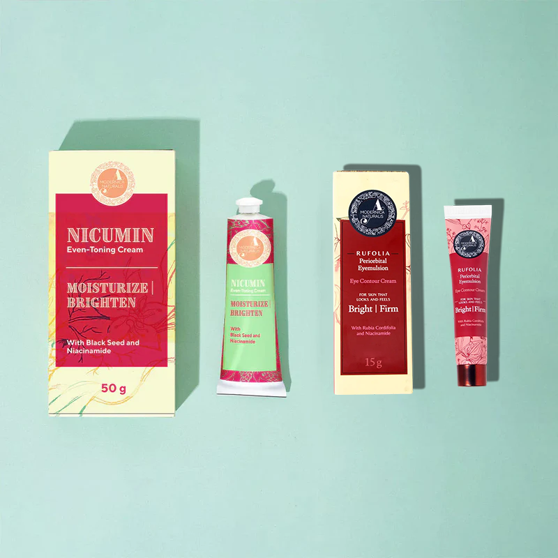 Il Glow Getter Duo: Rufolia Emulsione Oculare Peri-orbitale e Nicumin Nicumin Crema Tonificante Viso ai Semi Neri