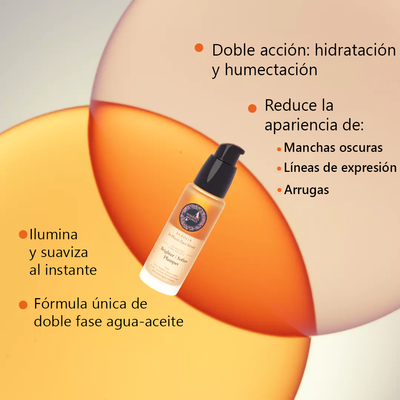 Rufolia Bi-Phasic Face Serum – Brightens, Softens and Plumps Dull, Crepey, Ageing Skin – Water-Oil Hybrid Serum with Manjistha, Tomato, Coffee Seed & Plant-based Squalane – Best Bi-Phasic Face Serum For Mature Skin - With Clinically Proven Ingredients