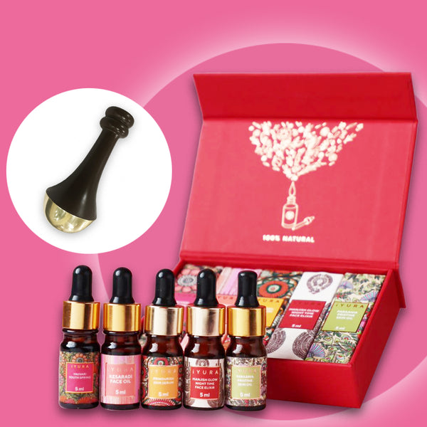 Mini kit di oli per il viso con bacchetta per il massaggio personale d -  The Ayurveda Experience IT