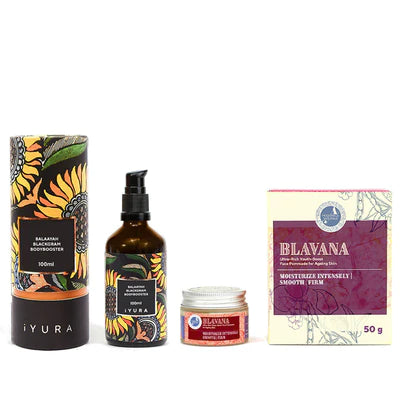 Set di Crema Rassodante per il viso e Olio Idratante per il corpo al Fagiolo Nero